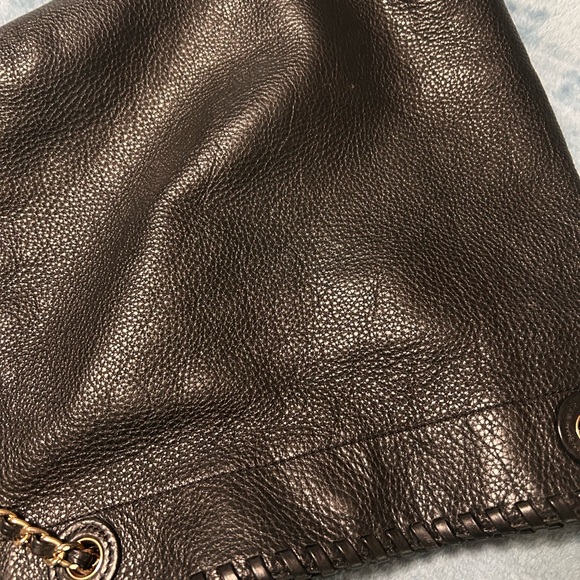 Tory Burch Marion Black Leather Swingpack/Messenger/Shoulder/Crossbody Bag - Picture 13 of 15